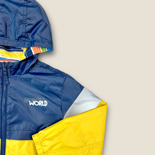 Cortavientos reversible rayas y animales Peques del Valle