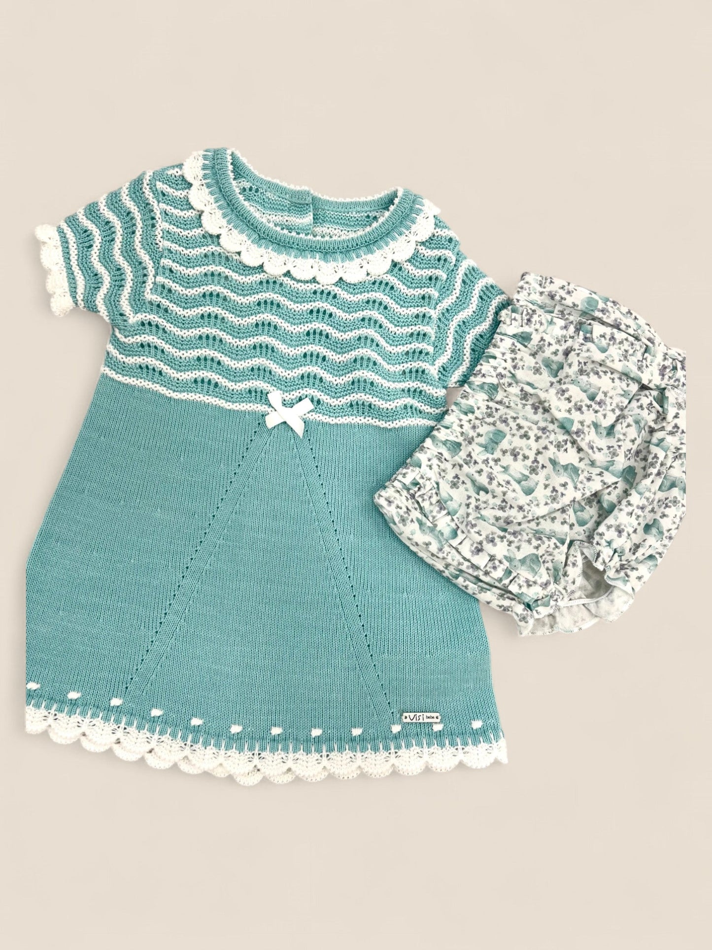 Vestido punto agua con braguita.