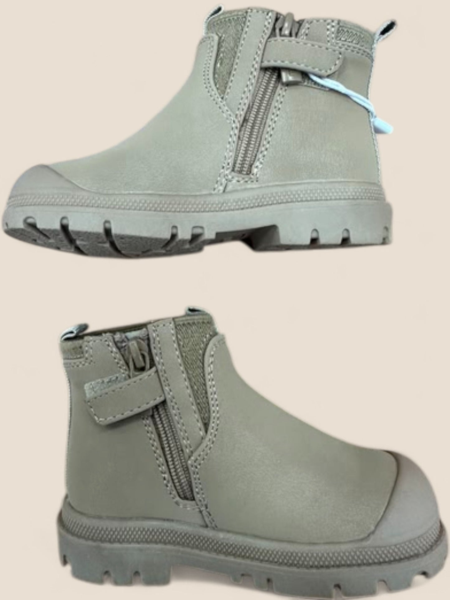 Botas Mayoral estilo chelsea elásticas beige Mayoral