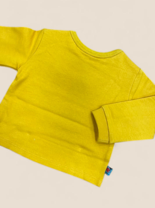 Camiseta bebé amarilla manga larga con erizo explorador BOBOLI