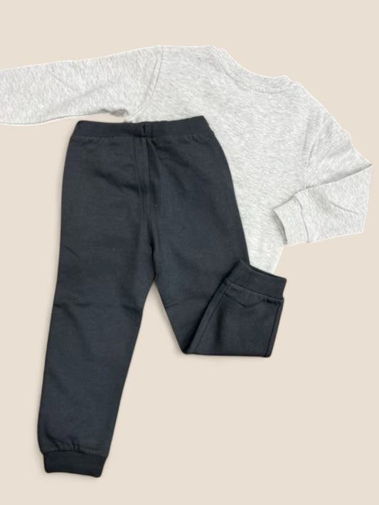 Conjunto niño gris y negro "Snow & Fun" BOBOLI