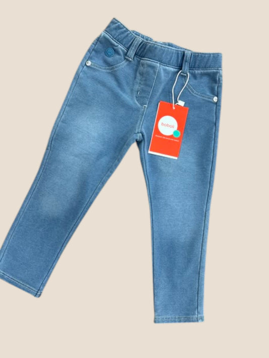Jegging denim azul claro elástico con cintura cómoda BOBOLI