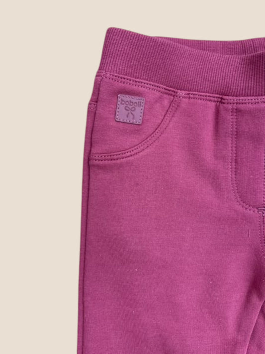 Jegging fucsia de punto elástico con cintura cómoda BOBOLI