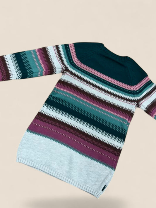 Jersey de punto multicolor con rayas geométricas BOBOLI