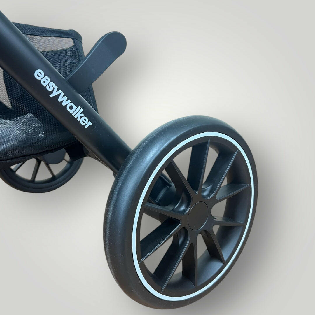 Carrito de paseo negro Easywalker jackey 2 XL | Plegable, moderno y ultra práctico Peques del Valle