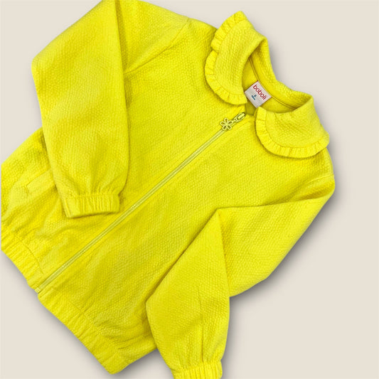 Chaqueta limón con cuello divertido Peques del Valle