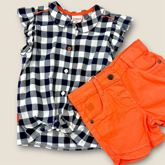 Conjunto cuadros y coral.