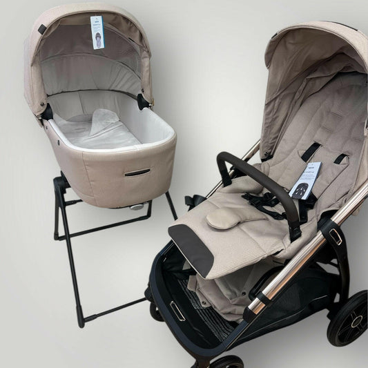 Carrito de bebé Inglesina Aptica beige 3 en 1 Peques del Valle