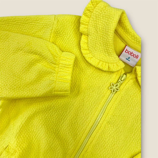 Chaqueta limón con cuello divertido Peques del Valle