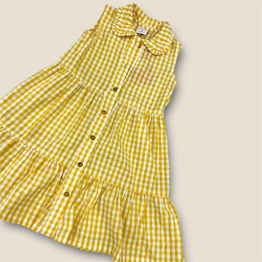 Vestido vichy amarillo Peques del Valle