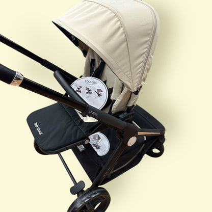 Carrito Be Cool Stratos beige 2 en 1 — Silla + Capazo BE COOL