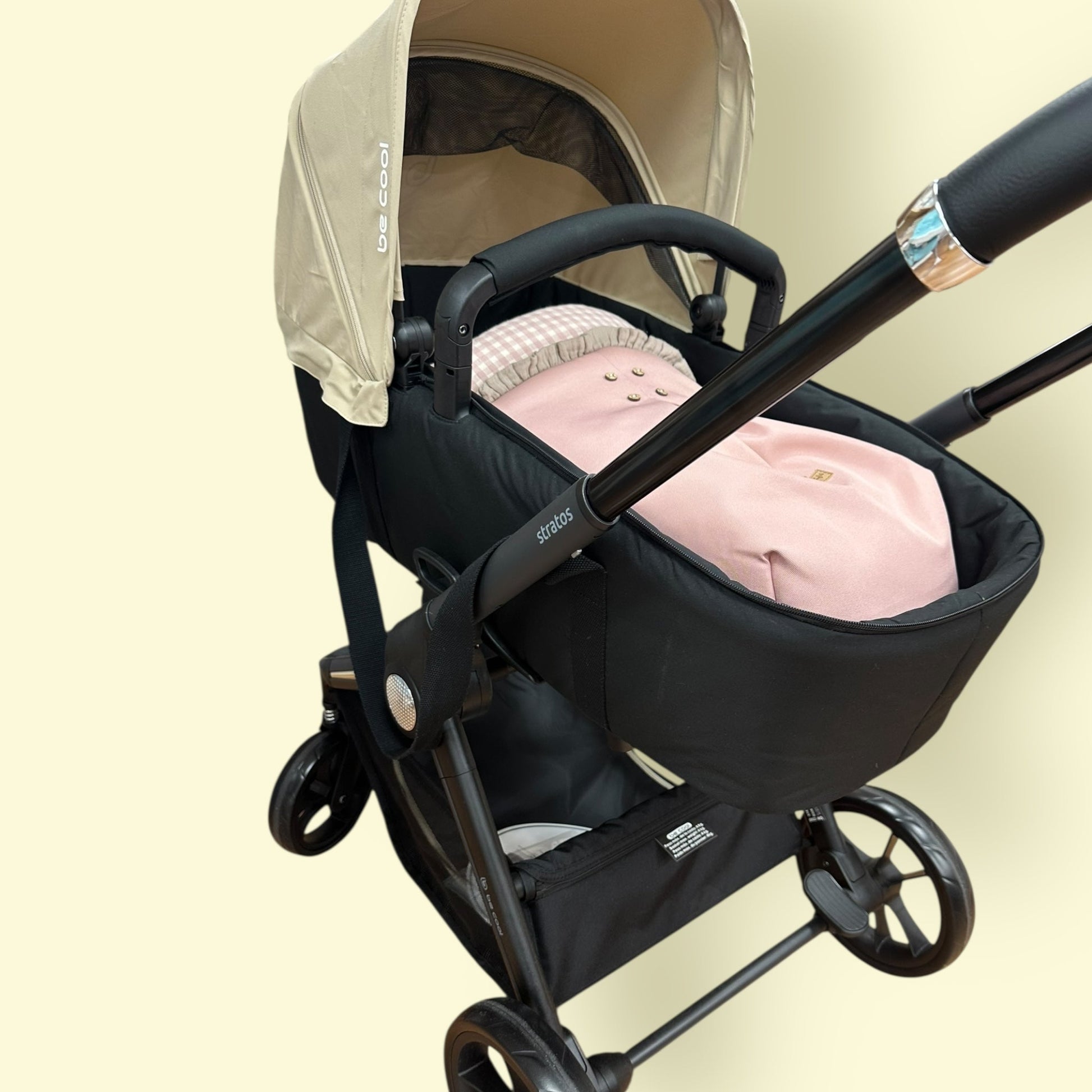 Carrito Be Cool Stratos beige 2 en 1 — Silla + Capazo BE COOL