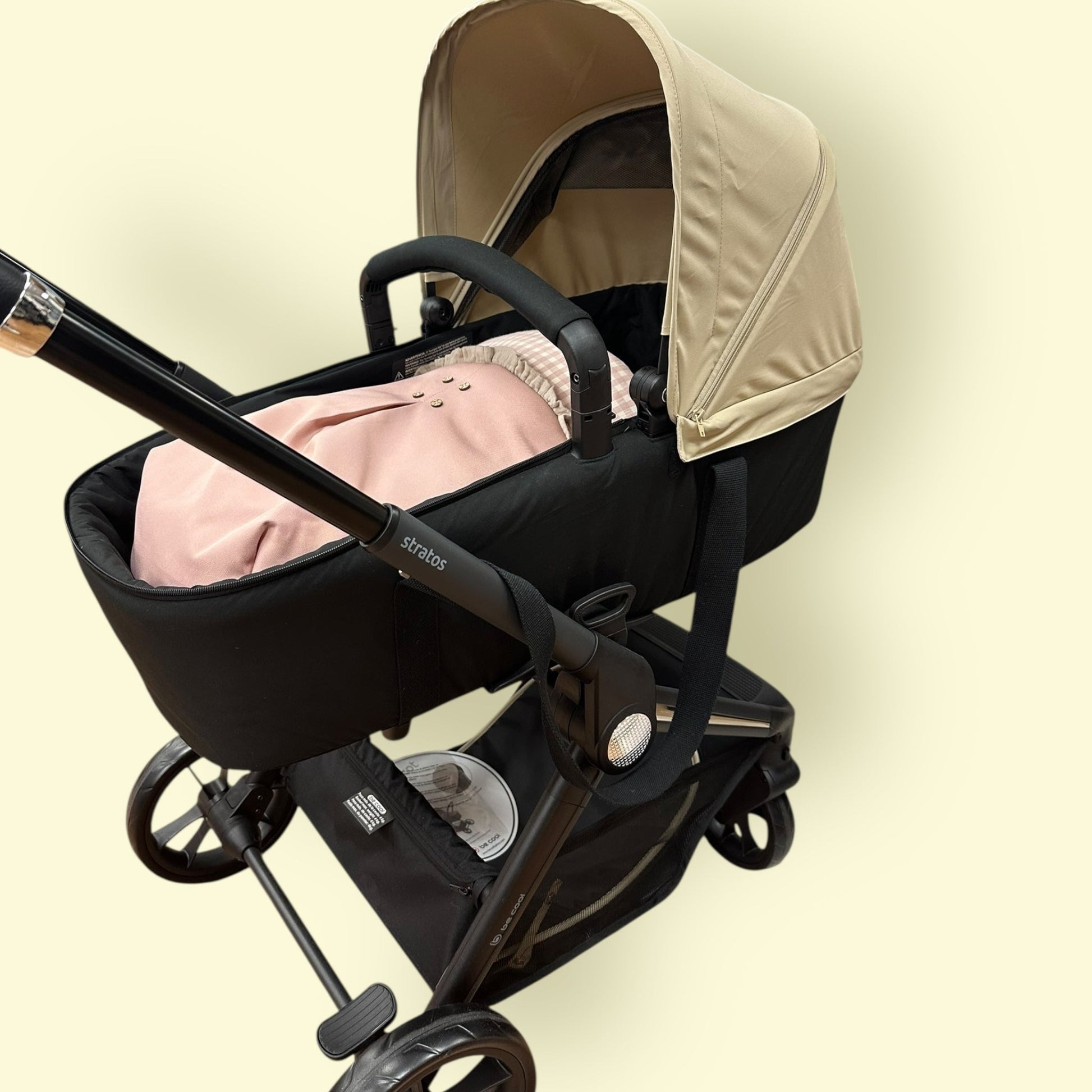 Carrito Be Cool Stratos beige 2 en 1 — Silla + Capazo BE COOL