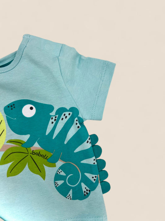 Conjunto camaleón tropical.