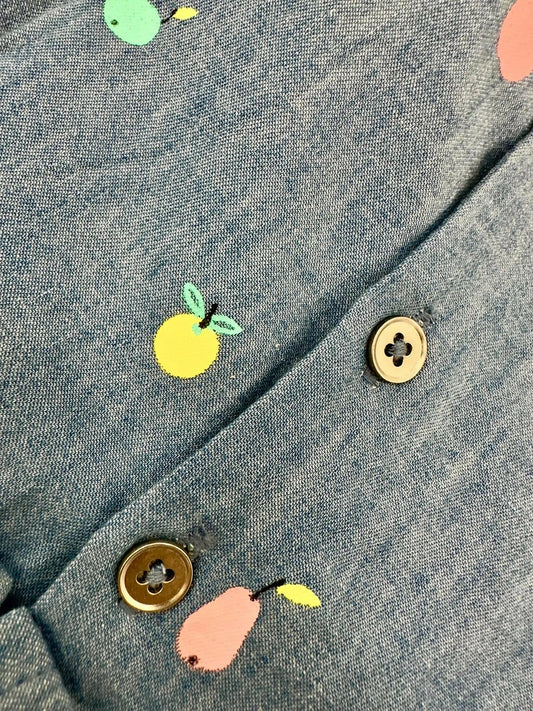 Vestido denim con frutas de colores Peques del Valle