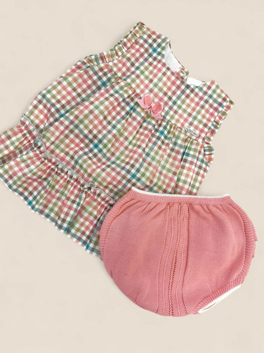 Conjunto vichy pastel multicolor Peques del Valle
