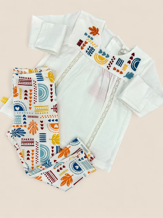 Conjunto étnico multicolor Peques del Valle