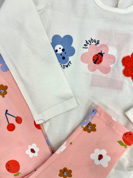 Conjunto estampado mariquitas Peques del Valle