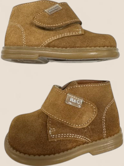 Botas bebé serraje camel con velcro R&C R&C