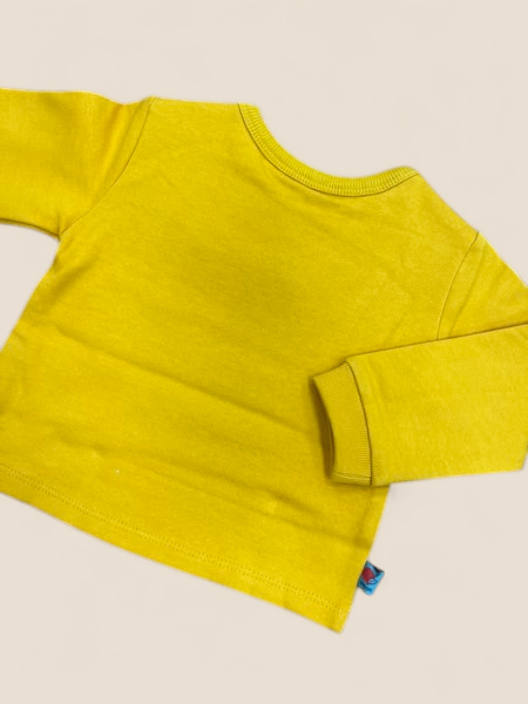 Camiseta bebé amarilla manga larga con erizo explorador BOBOLI