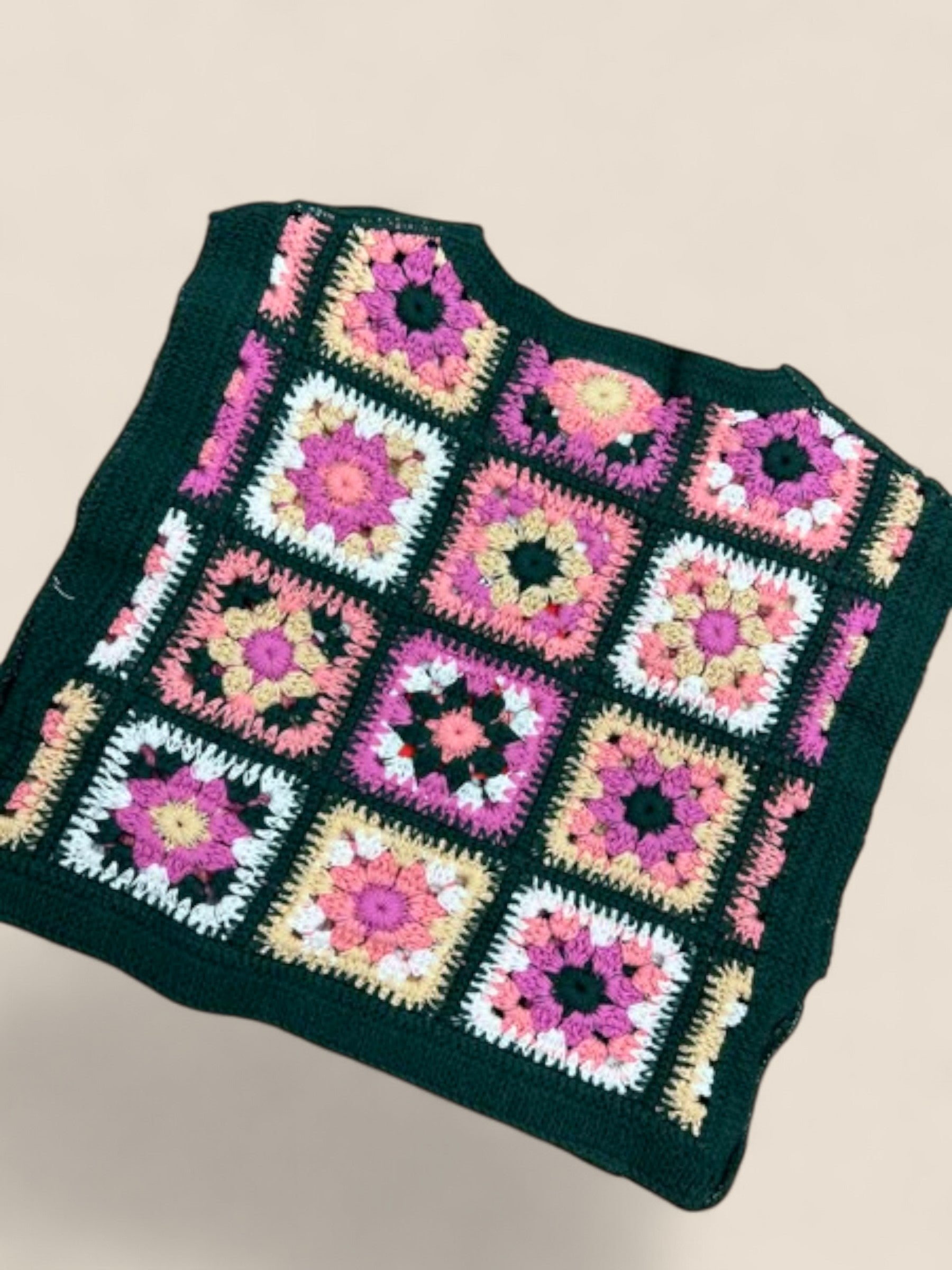 Chaleco bebé de punto multicolor estilo patchwork BOBOLI