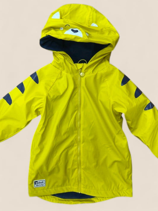 Chubasquero amarillo infantil con capucha orejitas BOBOLI