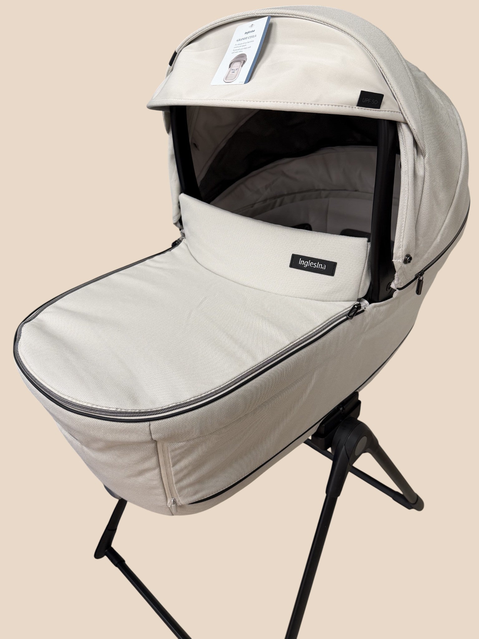 Carrito Inglesina Electa 3 en 1 color arena — Capazo + Silla + Grupo 0 Inglesina