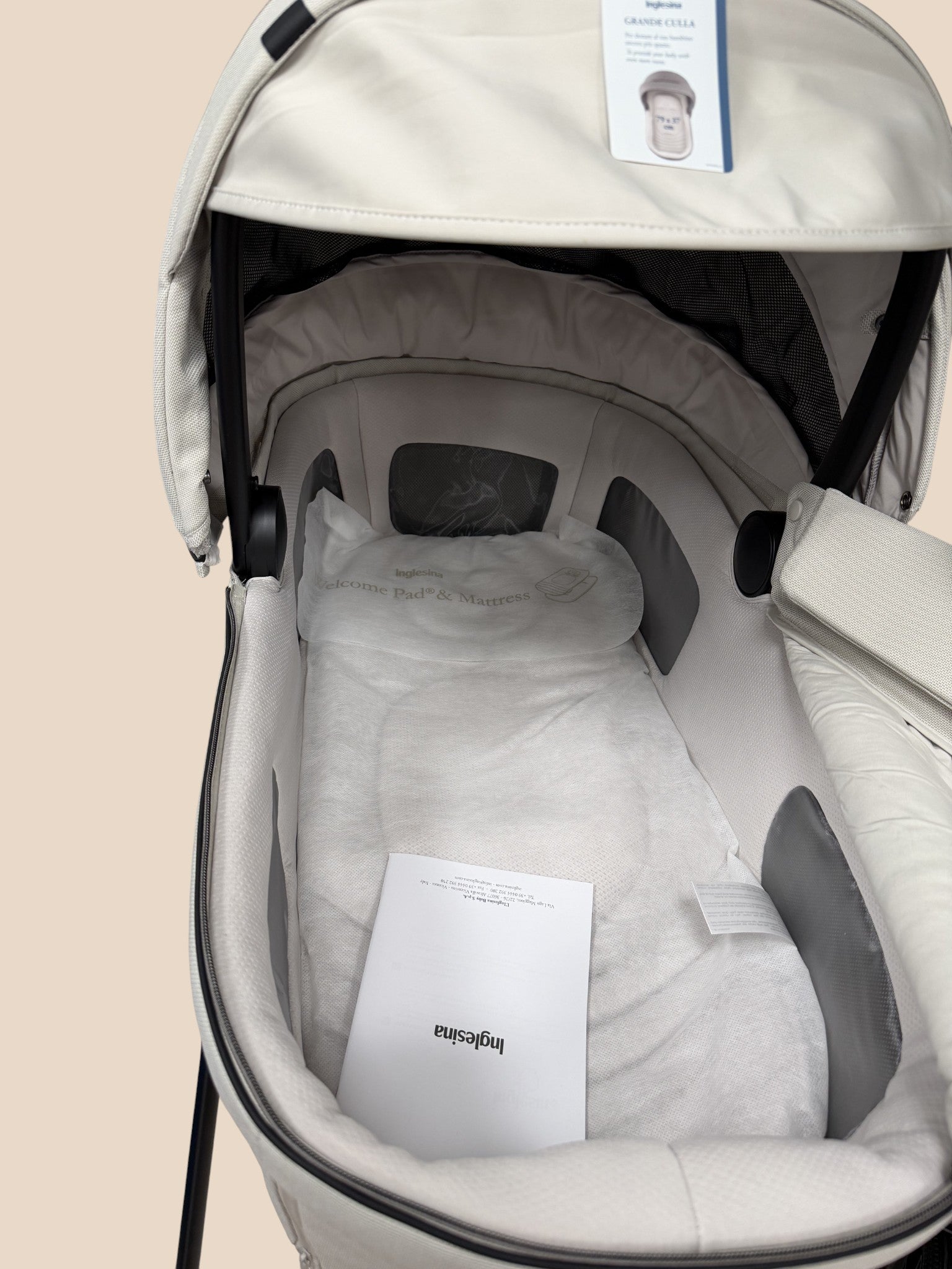 Carrito Inglesina Electa 3 en 1 color arena — Capazo + Silla + Grupo 0 Inglesina