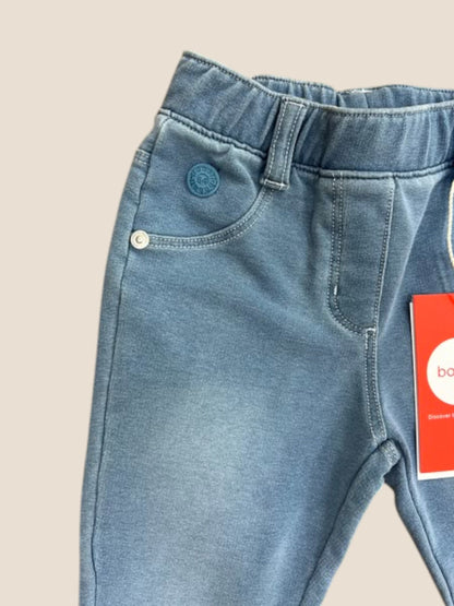 Jegging denim azul claro elástico con cintura cómoda BOBOLI