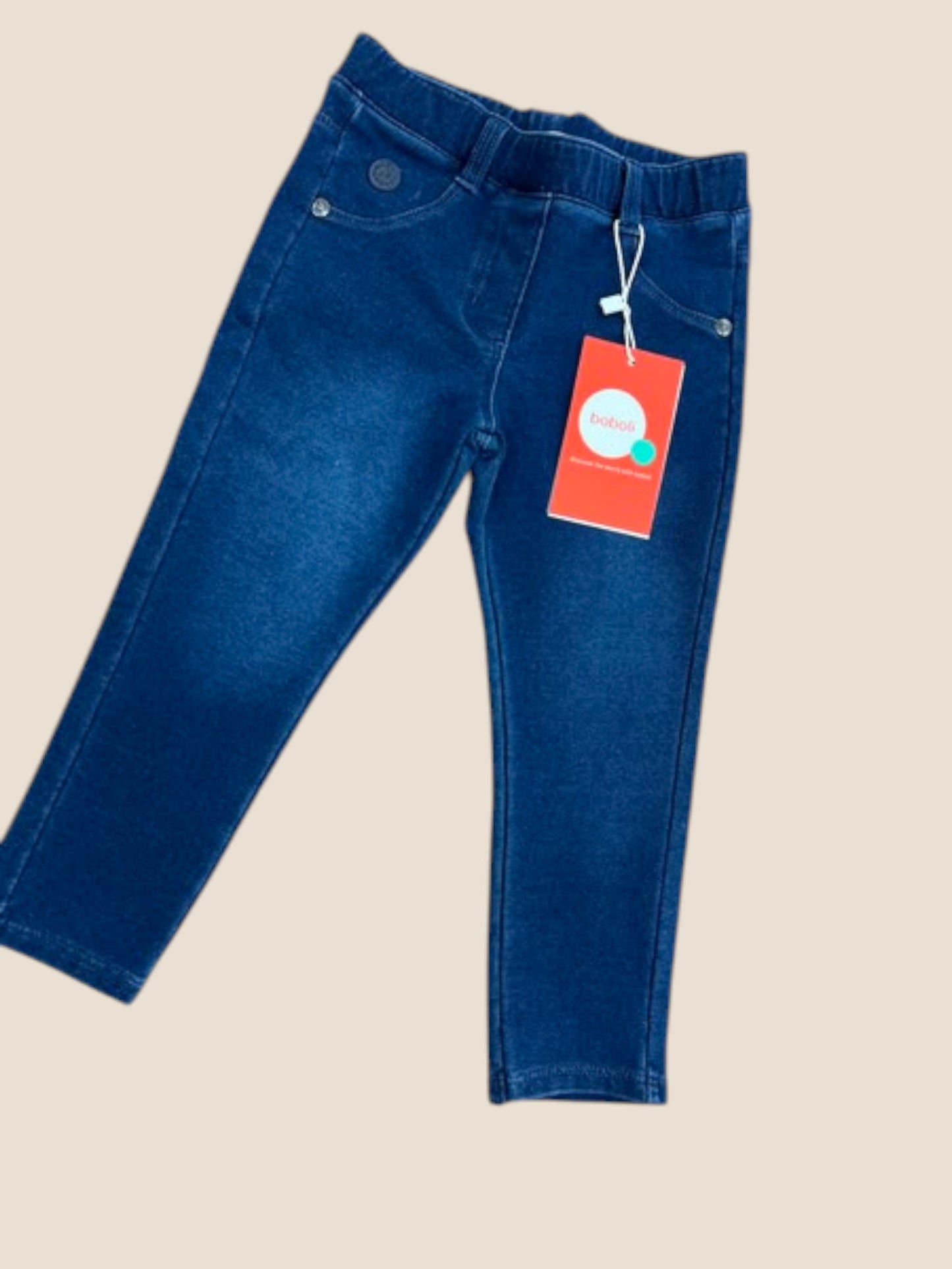 Jegging denim azul elástico con cintura cómoda BOBOLI