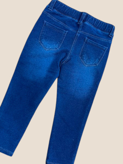 Jegging denim azul elástico con cintura cómoda BOBOLI