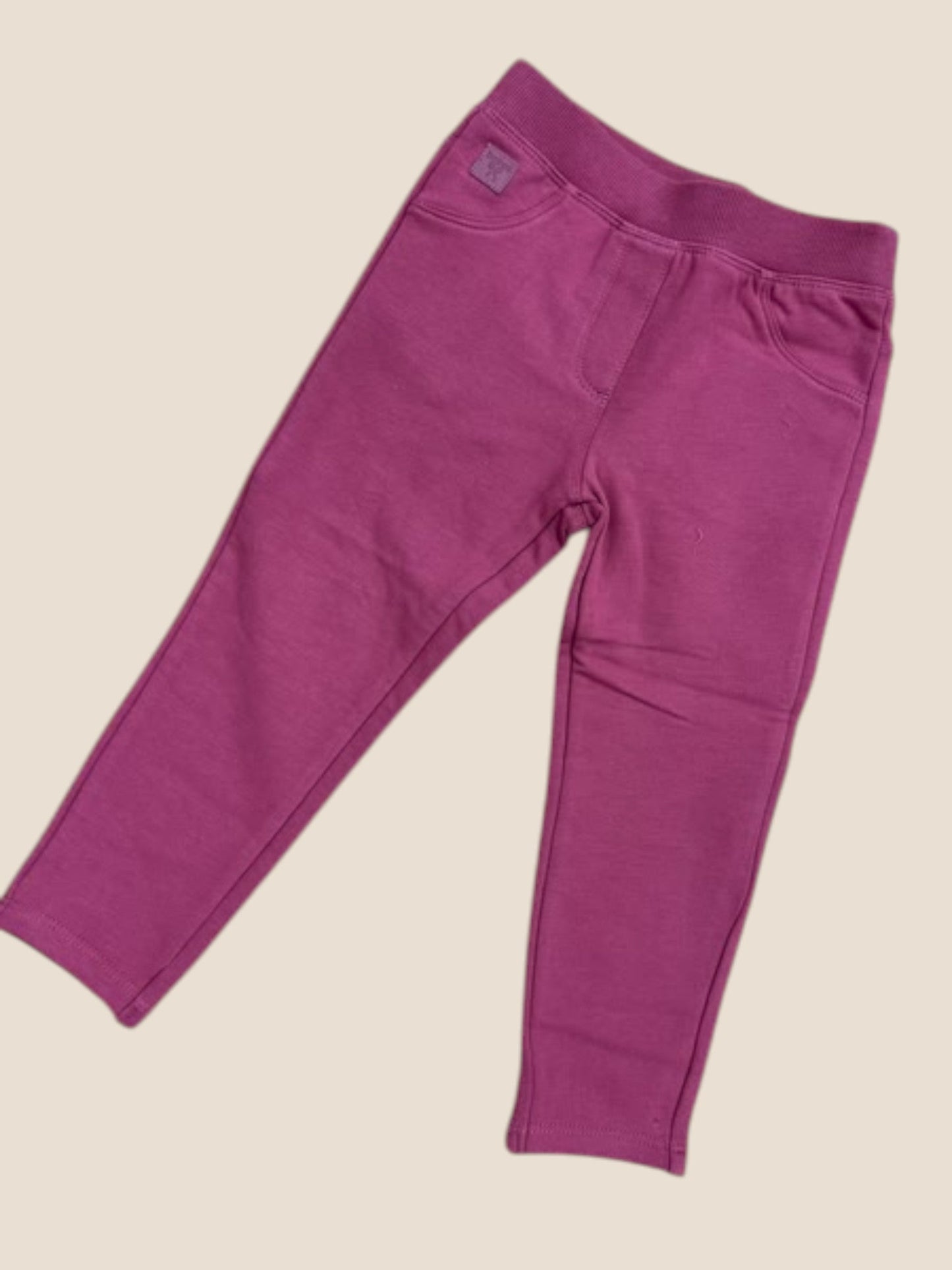 Jegging fucsia de punto elástico con cintura cómoda BOBOLI