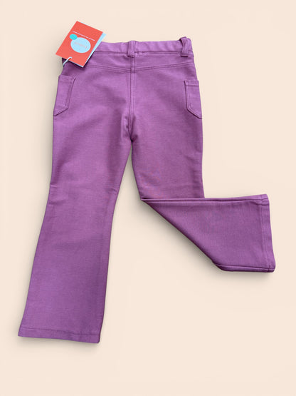 Pantalón morado tipo vaquero de algodón