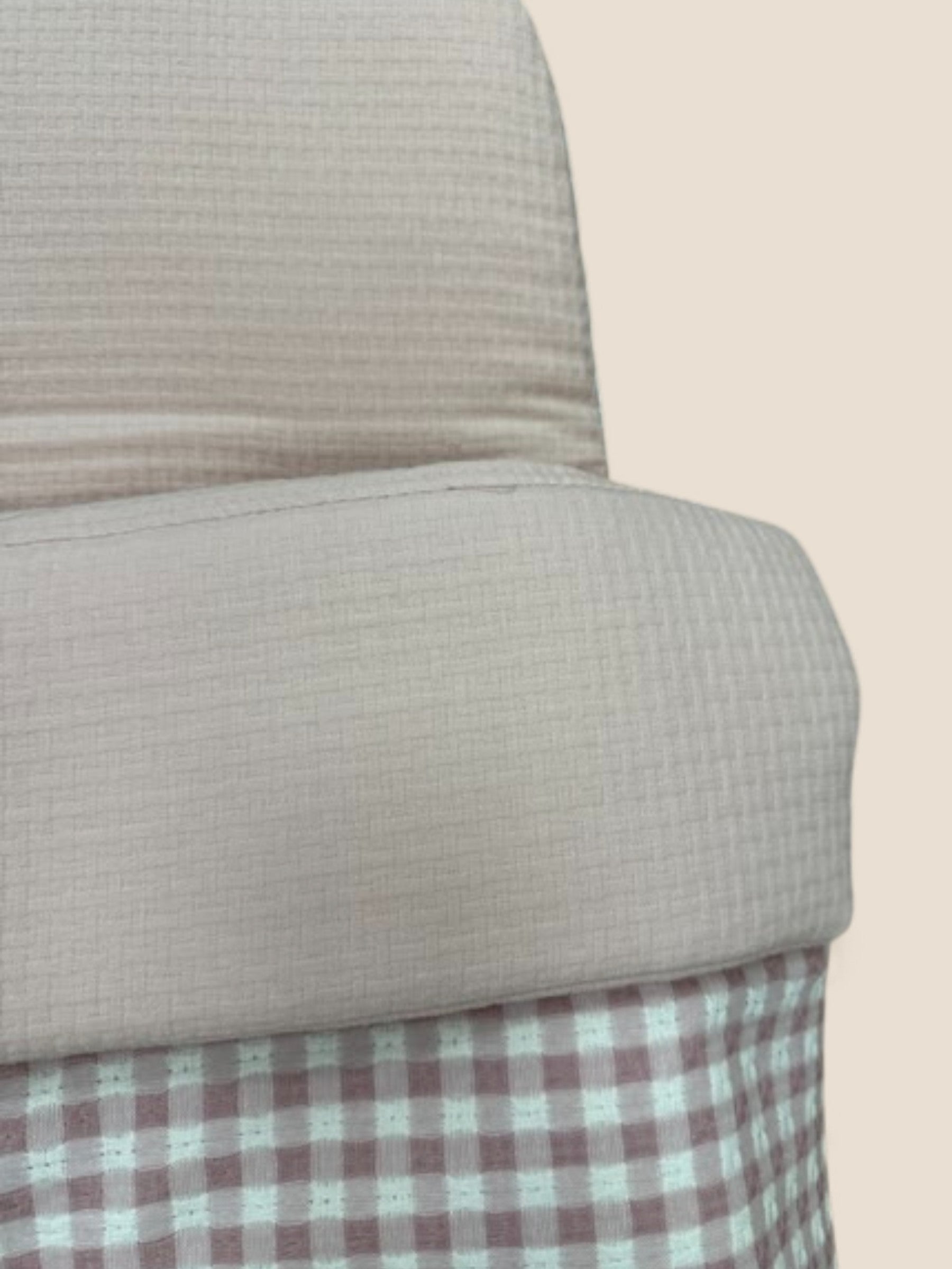 Saco capazo bebé vichy rosa nordic MOM babybag UZTURRE