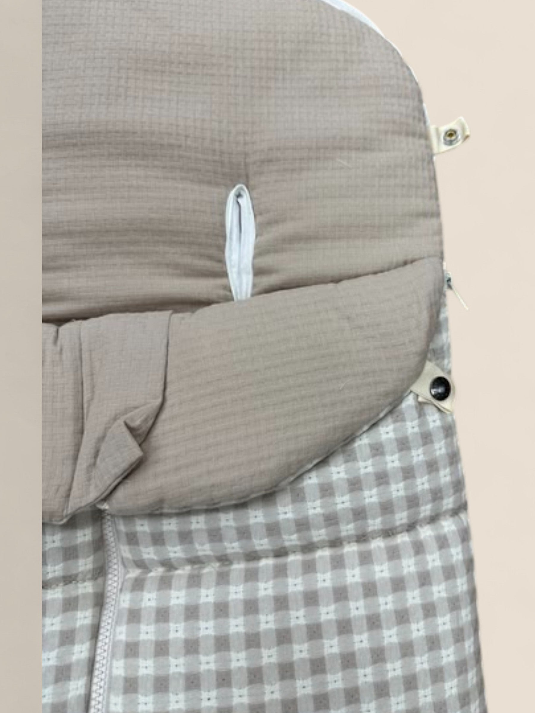 Saco silla universal cuadros gris y beige Uzturre UZTURRE