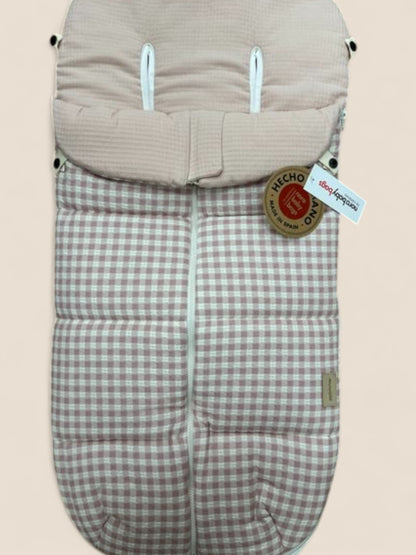 Saco silla universal cuadros rosa y beige Uzturre UZTURRE