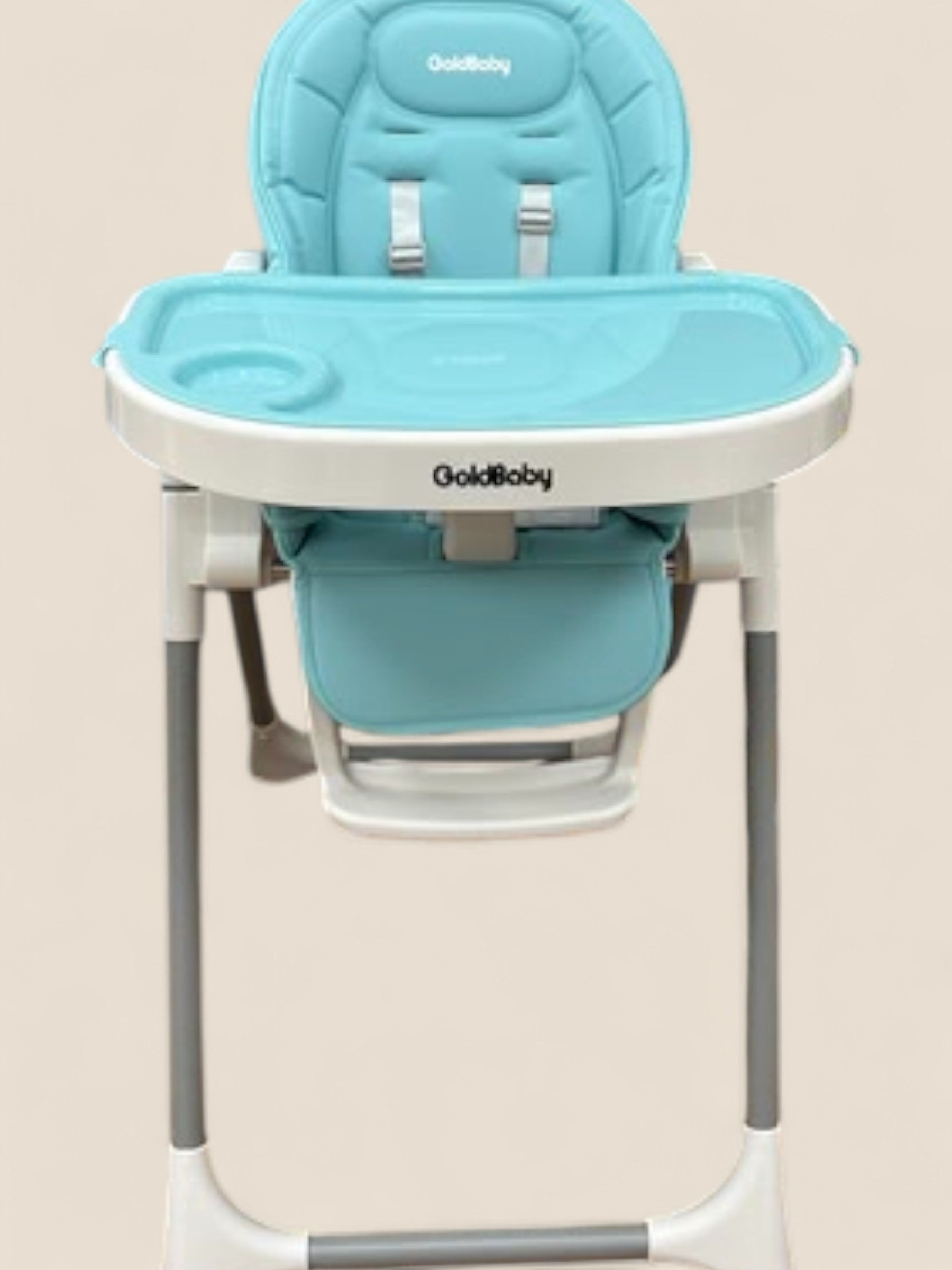 Trona evolutiva GoldBaby azul con bandeja regulable GoldBaby