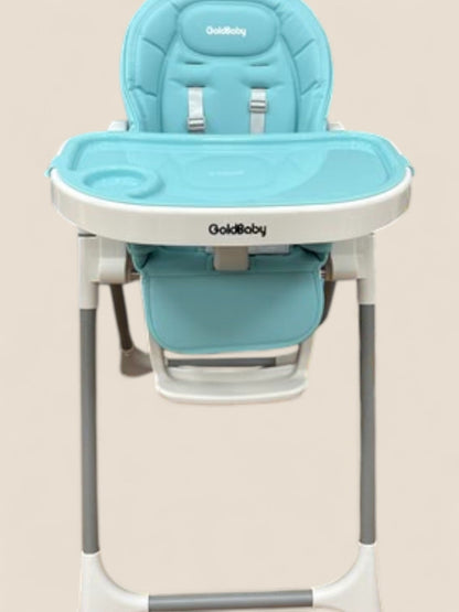 Trona evolutiva GoldBaby azul con bandeja regulable GoldBaby